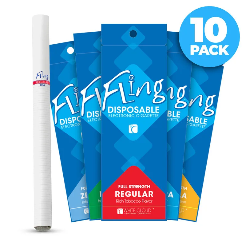 10 Pack of Fling Original – Disposable E-Cigs