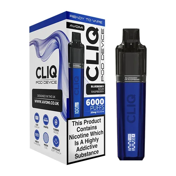 20mg Avomi Cliq Pod Vape Kit - Image 2