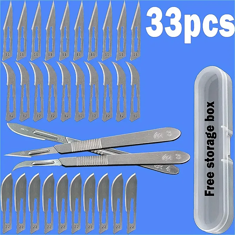 33pcs Crafting Knife Set With Case