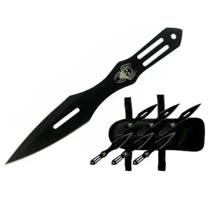 5.5″ Skull Spider Throwing Knife Set
