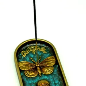 6.75" x 3.6" Death Moth Polyresin Incense Burner