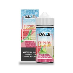 7 Daze Fusion Raspberry Green Apple Watermelon ICED 100ml Vape Juice