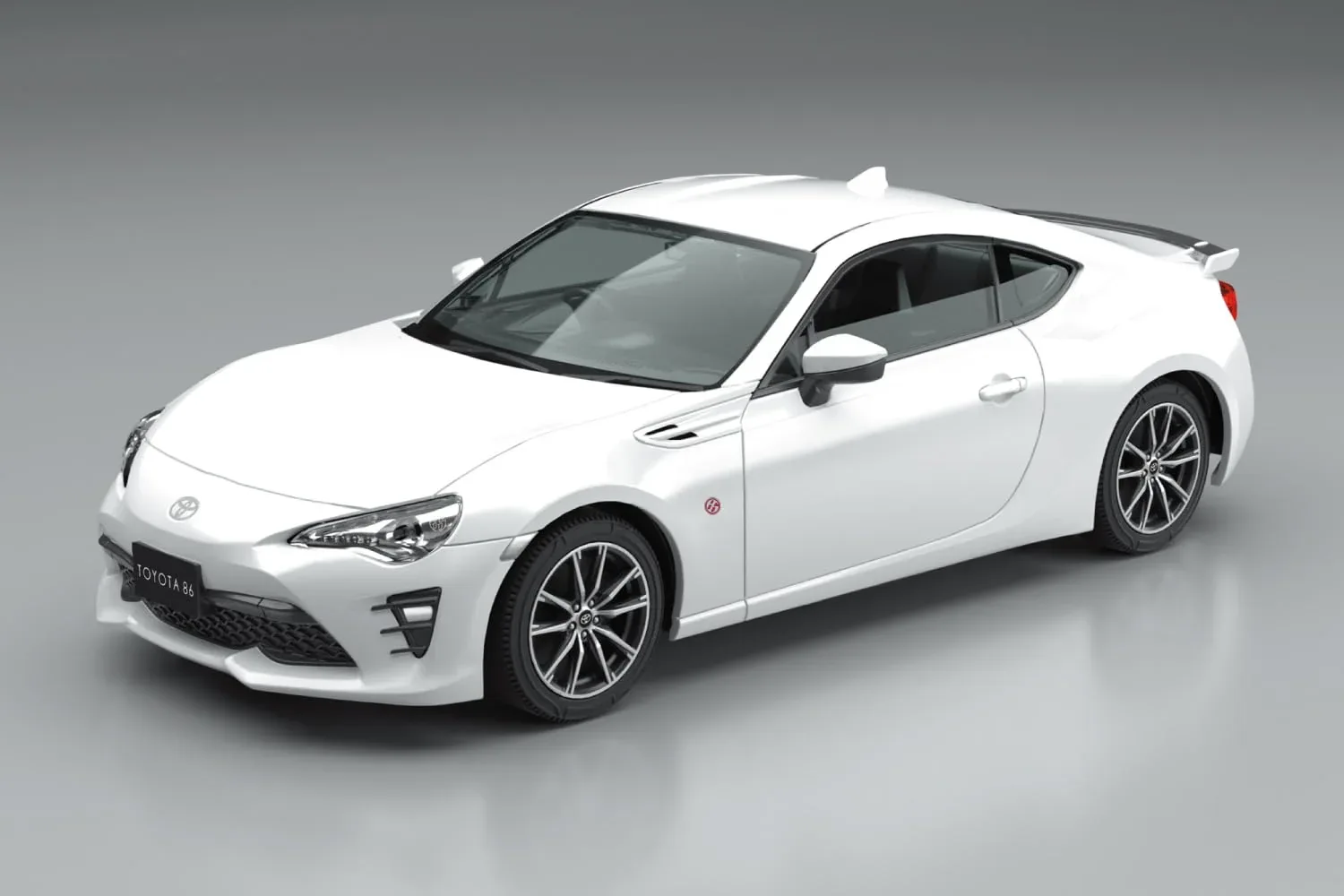 Aoshima 1/32 Toyota 86 Crystal White Pre-Colored Model Kit - Image 2