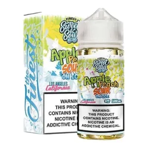 Apple Peach Sour Belts On Ice By The Finest Sweet And Sour 100ML