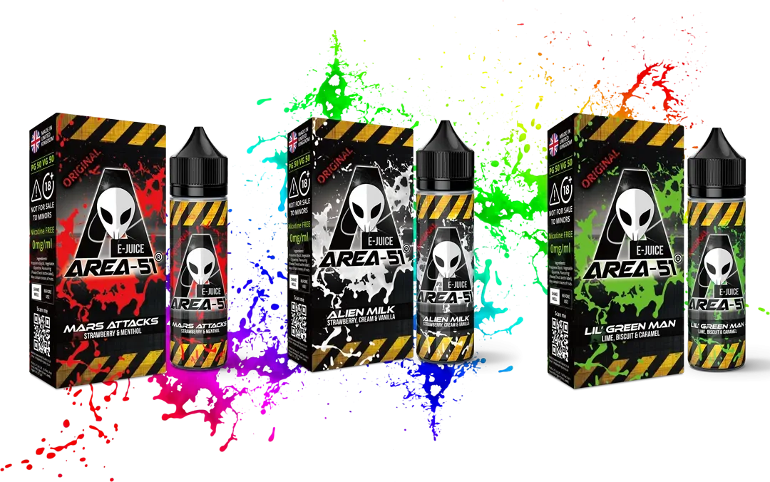AREA 51 E-Liquid All Flavours Available 100ML