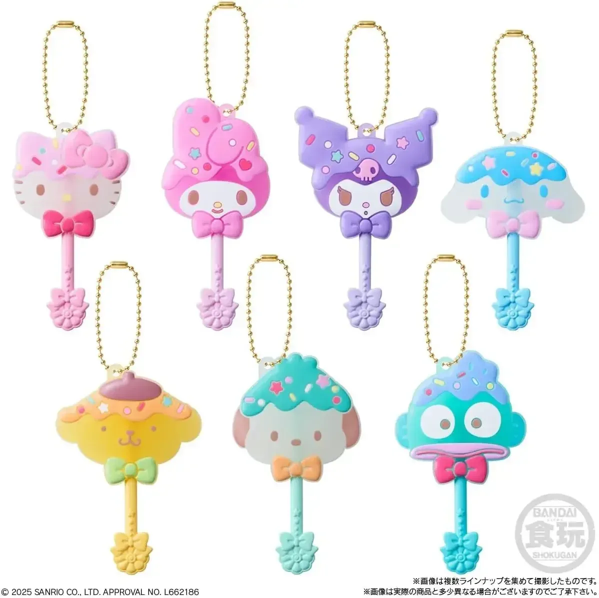 Bandai Sanrio Characters Lollipop Candy Charm Box 12 Piece Set - Image 2