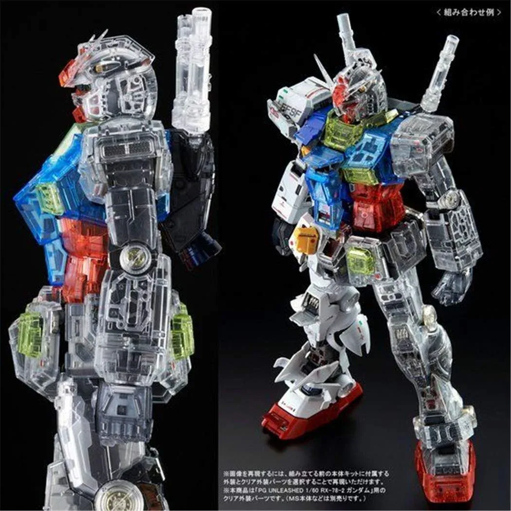 Bandai Spirits PG Unleashed 1/60 RX-78-2 Gundam Clear Color Body Kit - Image 2