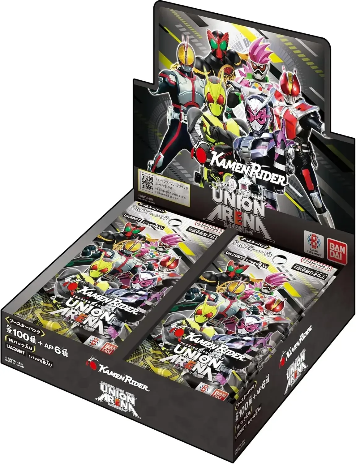 BANDAI Union Arena Pack Kamen Rider Card UA29BT Booster Box 16 Packs