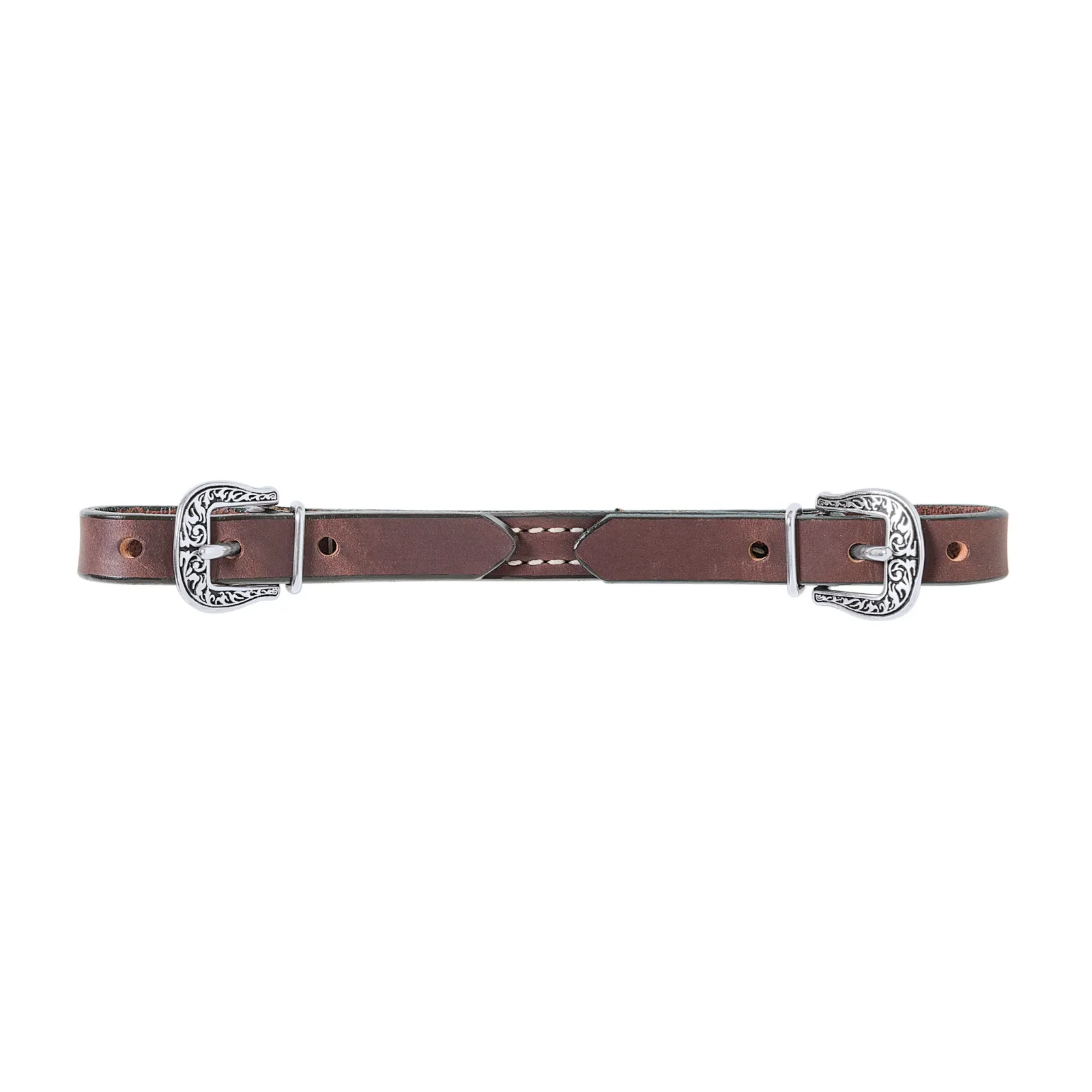 Basin Cowboy Straight Leather Curb Strap