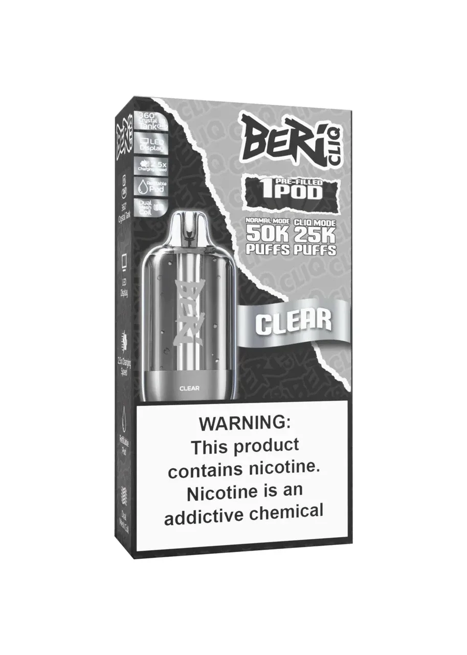 Beri CLIQ 50K Refill Pod: Clear