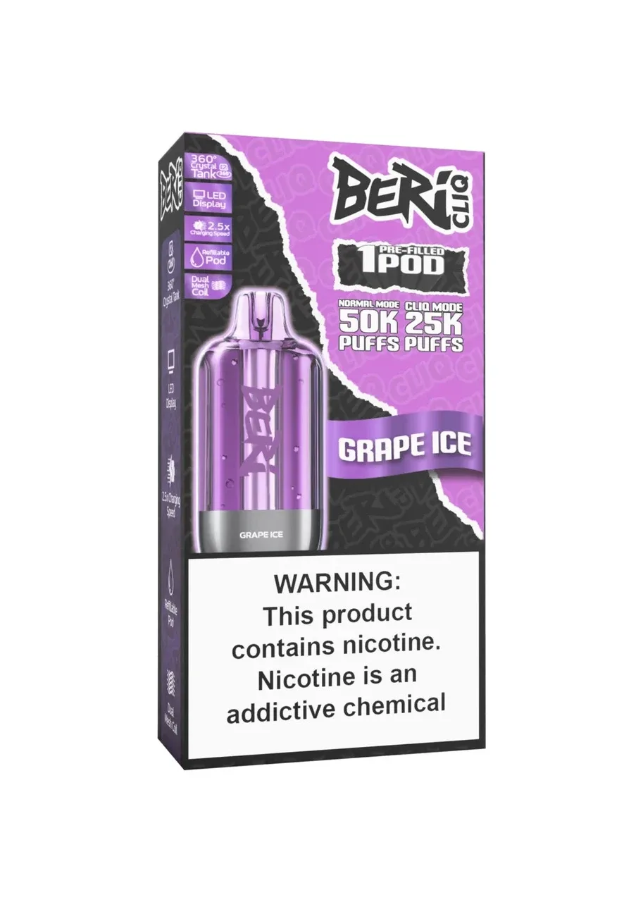 Beri CLIQ 50K Refill Pod: Grape Ice