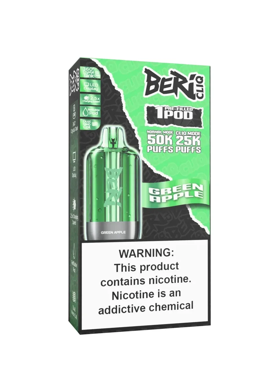 Beri CLIQ 50K Refill Pod: Green Apple
