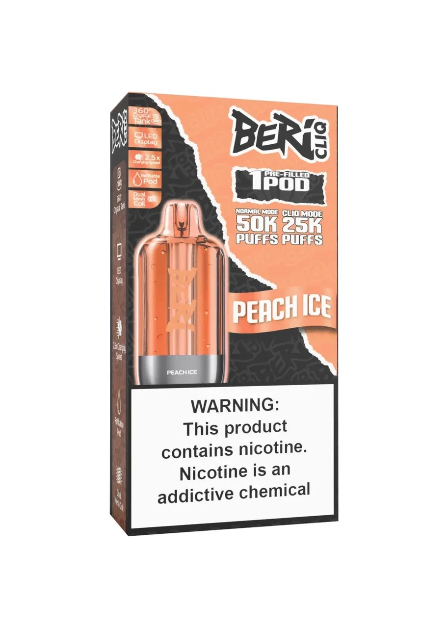 Beri CLIQ 50K Refill Pod: Peach Ice
