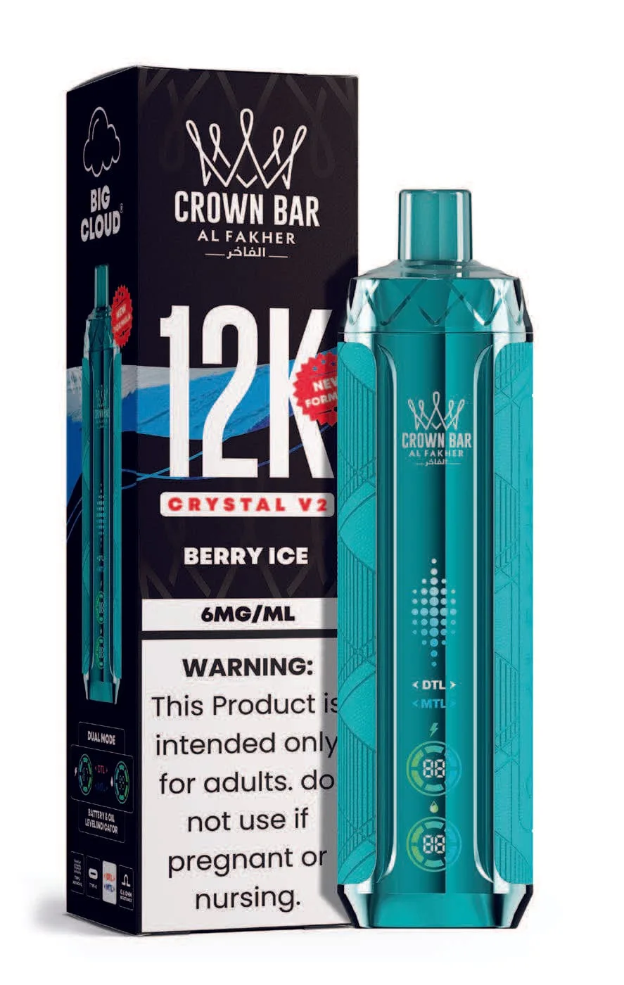 Berry Ice Al Fakher Crown Bar Crystal V2 12K