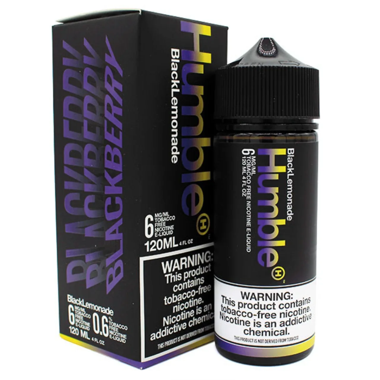 Black Lemonade 120ml Tobacco Free Nicotine E-Juice | Humble