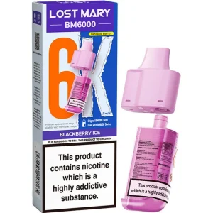 Blackberry ice Lost Mary BM6000 pod & refill 12ml