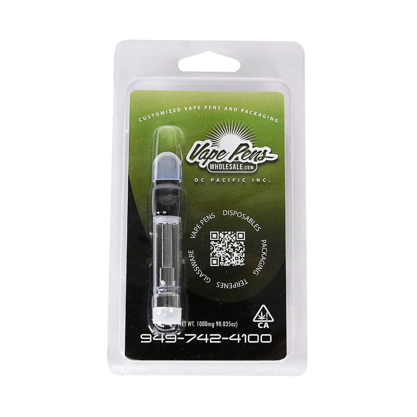 Blank Clamshell Blister Cartridge Packaging