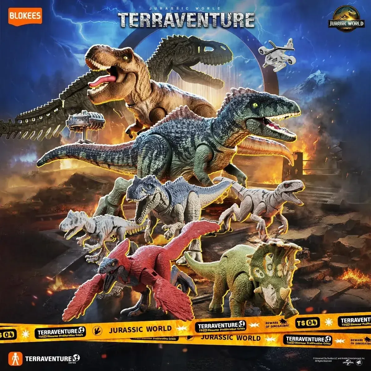 Blokees Jurassic World Terra Lavender TS04 ABS Figure Box 12 - Image 2