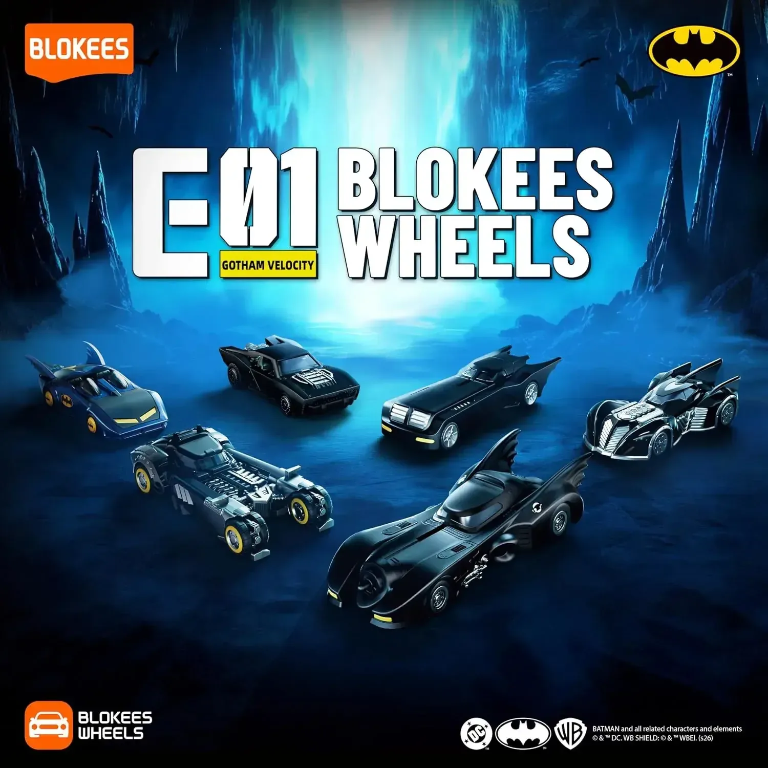 Blokees Wheels Batman Gotham Velocity E01 Model Kit Box of 6 - Image 2