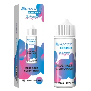 BLUE RAZZ GUMMY BEAR HAYATI PRO MAX E-LIQUID 100ML NO NICOTINE