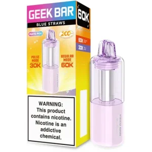 Blue Straws Geek Bar Mate Pod 60K