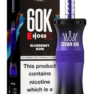 Blueberry Gum Al Fakher Crown Bar E Hose X 60k