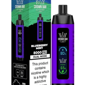 Blueberry Mint Al Fakher Crown Bar 8000 Pro