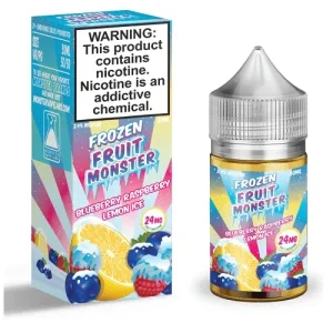 Blueberry Raspberry Lemon Ice 30ml Nic Salt Vape Juice - Frozen Fruit Monster - 48MG