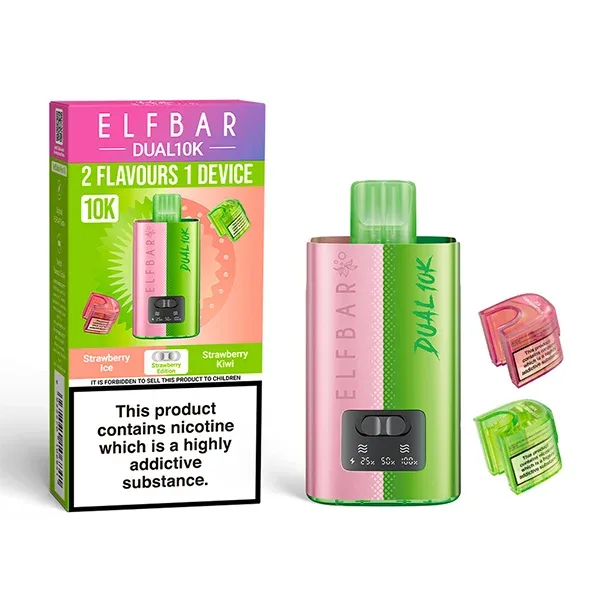 Box of 5 – 20mg Elf Bar Dual 10K Prefilled Pod Vape Kit - Image 2