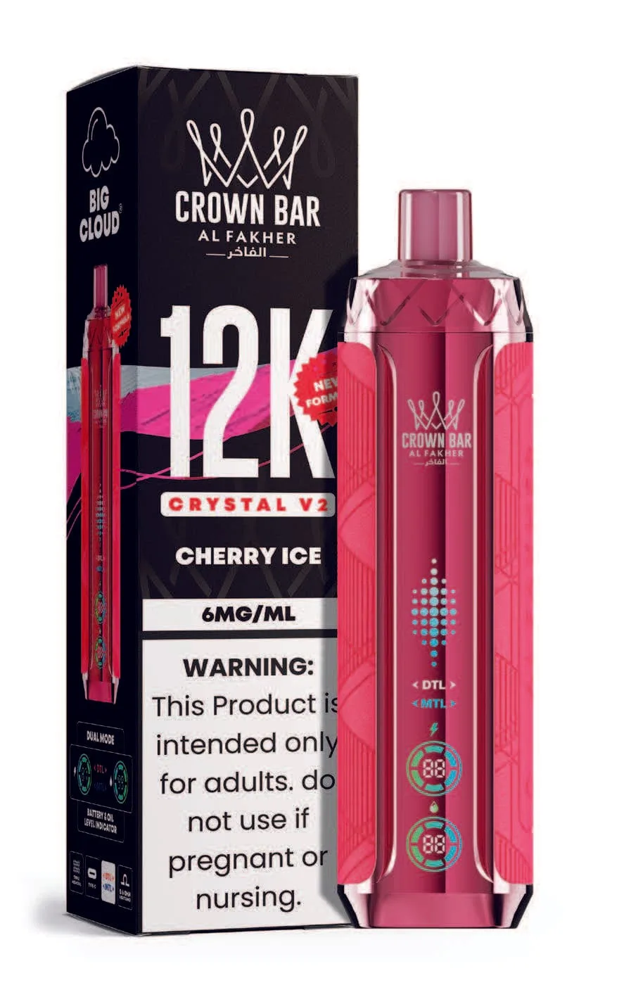 Cherry Ice Al Fakher Crown Bar Crystal V2 12K