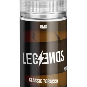 Classic Tobacco Vape Juice By Legends E-Liquid 0mg 200ml 70/30
