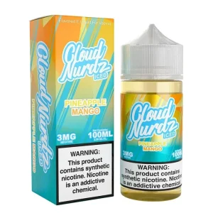 Cloud Nurdz ICED Pineapple Mango Synthetic Vape Juice 100ml - 6mg