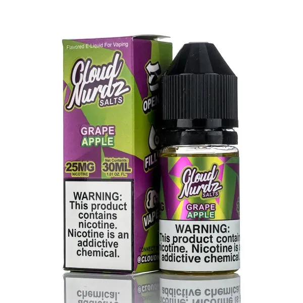 Cloud Nurdz Salts E-Liquid – Grape Apple – 30ml
