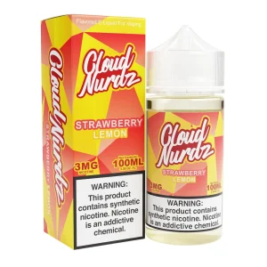 Cloud Nurdz Strawberry Lemon 100ml Synthetic Nic Vape Juice - 6MG