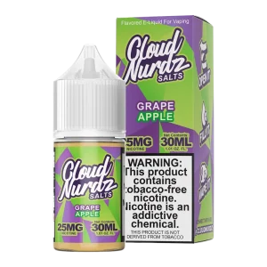 Cloud Nurdz TFN Salt Eliquid 30mL – Grape Apple –