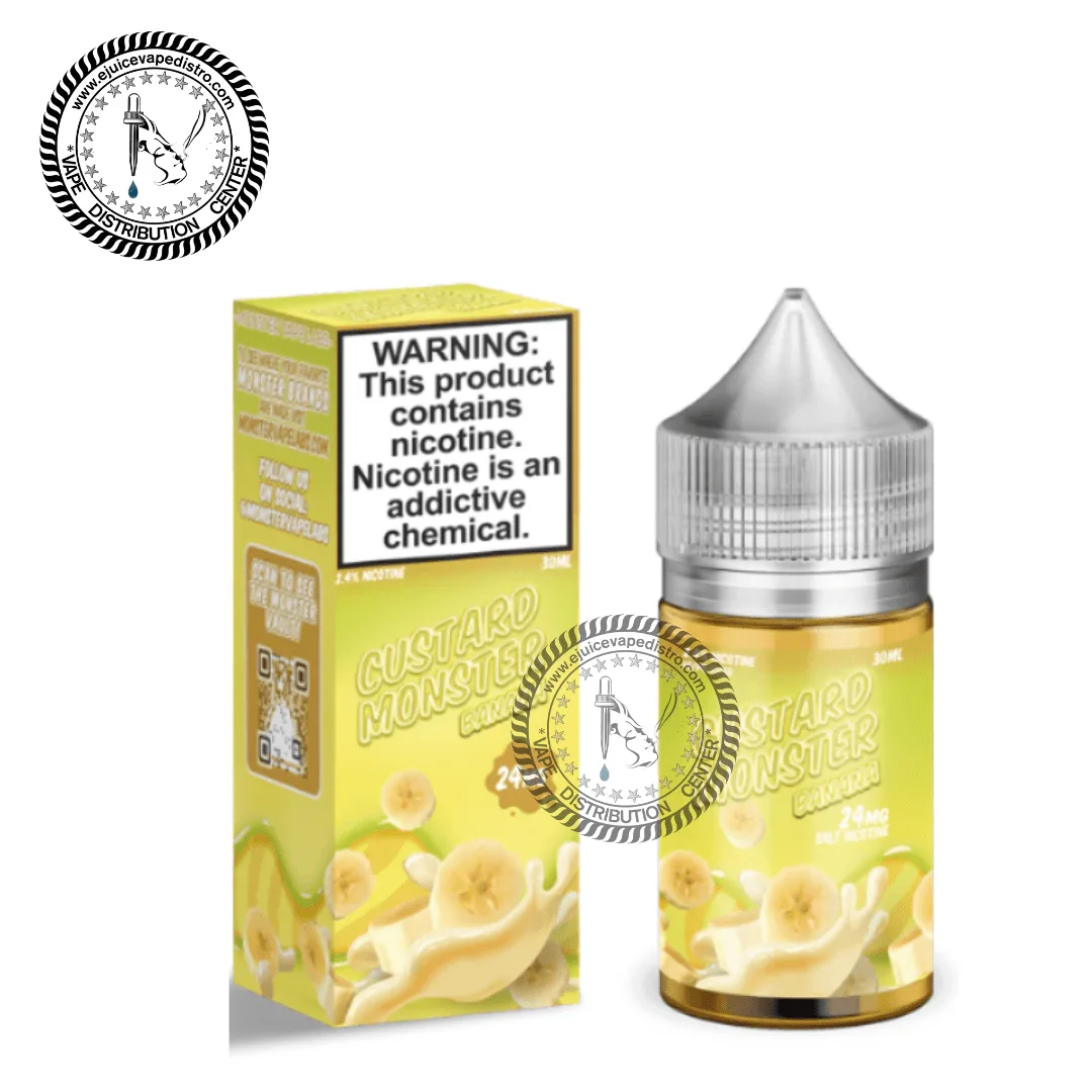 Custard Monster Salt Banana Custard Salt by Jam Monster Salt 30ML - Image 2