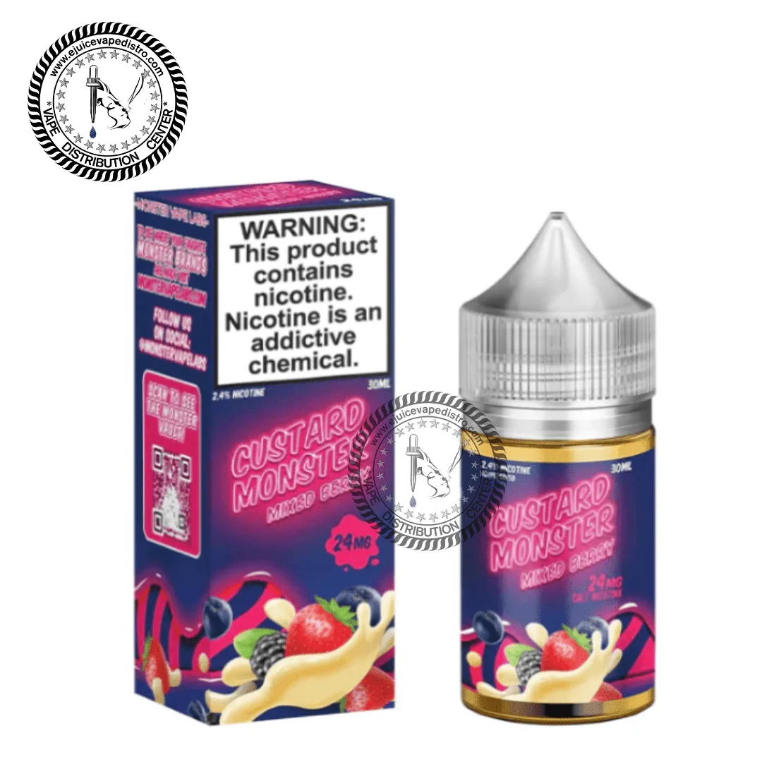Custard Monster Salt Mixed Berry Salt by Jam Monster Salt 30ML - Image 2