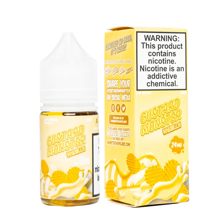 Custard Monster Salt Vanilla Custard Salt by Jam Monster Salt 30ML