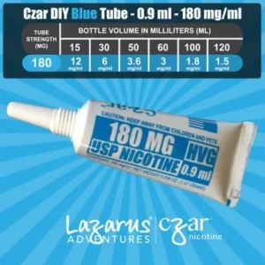Czar Blue Nicotine Shot Tubes — 180mg