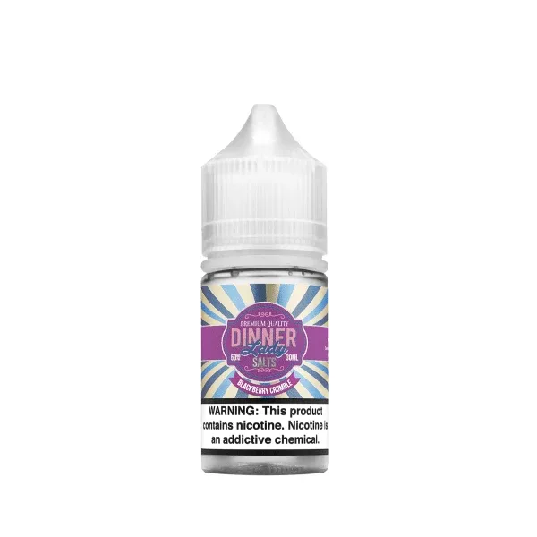 Dinner Lady Salt Nicotine Liquid - Blackberry Crumble | 30mL - Image 2