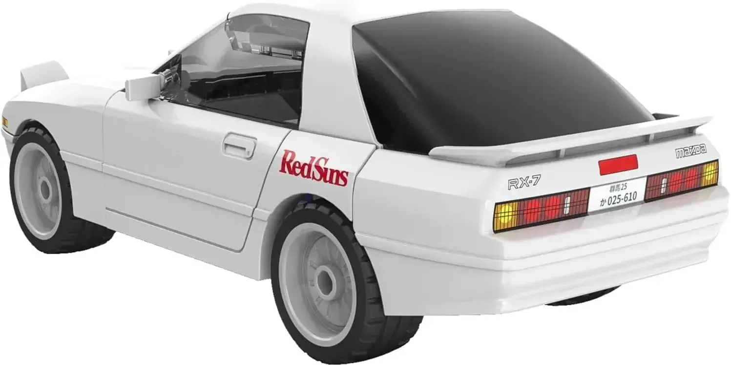 Doyusha RX7 FC3S Initial D Ryosuke Takahashi 1/35 Scale Model Kit - Image 2