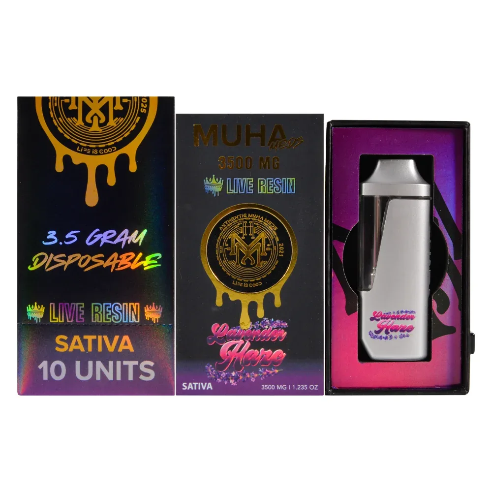 Empty Muha Meds 3.5g Live Resin Disposable