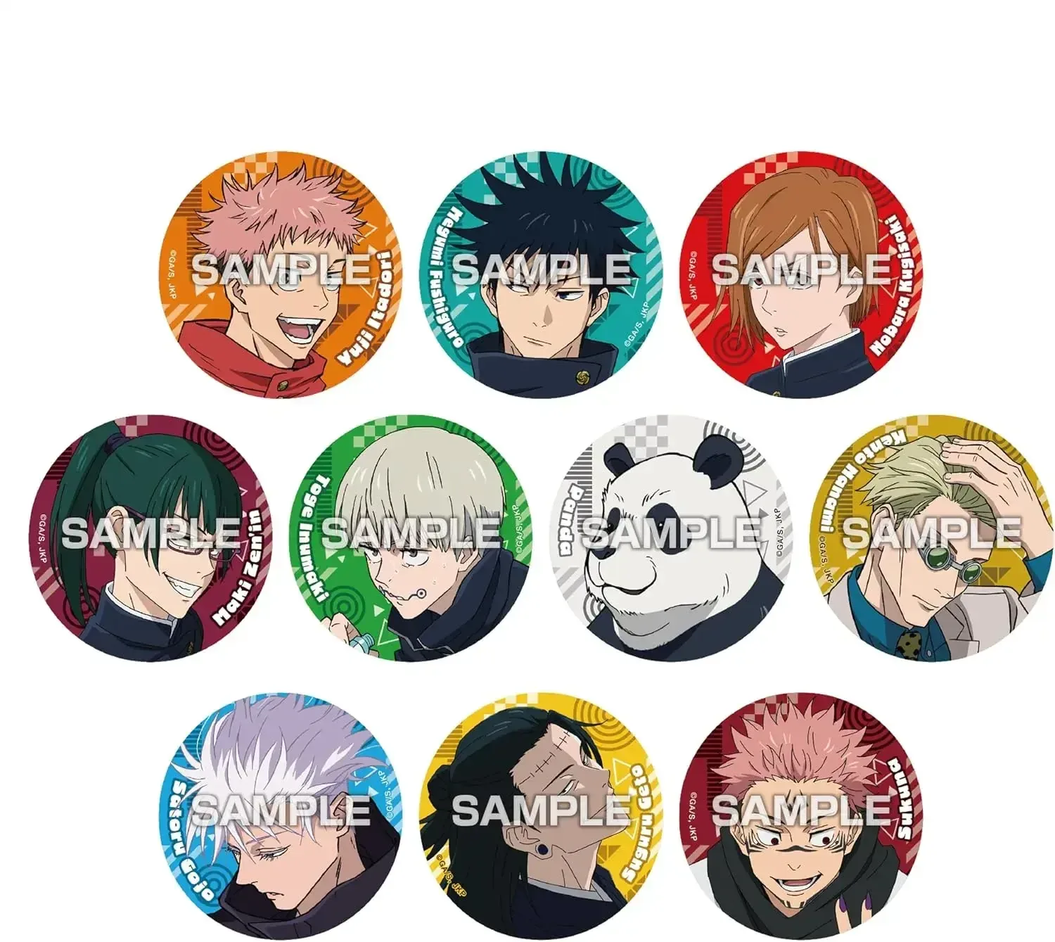 Ensky Magiksuzen TV Anime Can Badge Collection Gum Box of 10 - Image 2