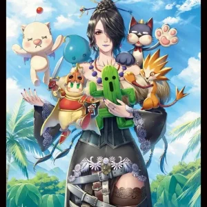 Ensky MTG Final Fantasy Lulu Card Sleeves 80 Pack Chocobo Bundle