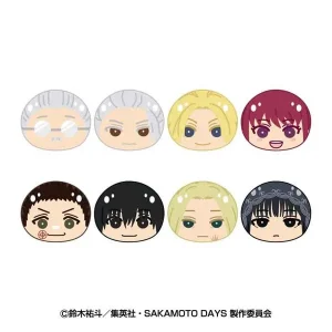 Ensky Omanjuu Niginigi Plush Mascot Set Sakamoto Days Box Japan
