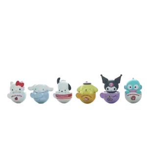 Ensky Sanrio Characters Wobbling Roly Poly 6 Box Figures Set