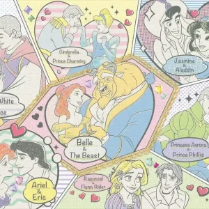 Epoch 500 Piece Disney Best Couples Jigsaw Puzzle 38x53 cm with Glue