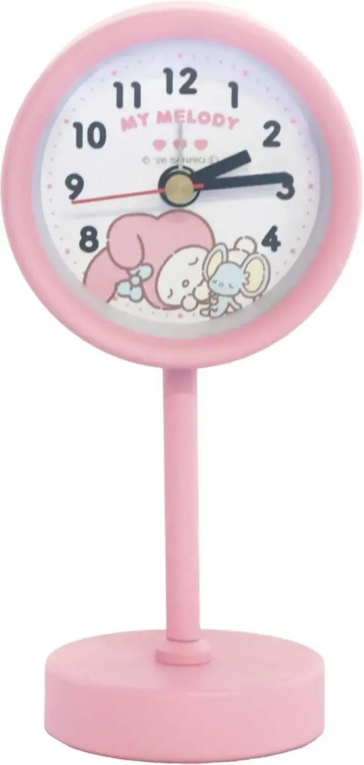 FIELD WORK Sanrio My Melody Pink Tabletop Alarm Clock, 10.7 cm