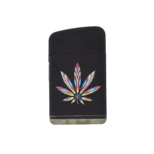 Flip Top Mini Weed Leaf Torch