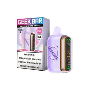 Frozen White Grape Geek Bar Pulse 2 25K